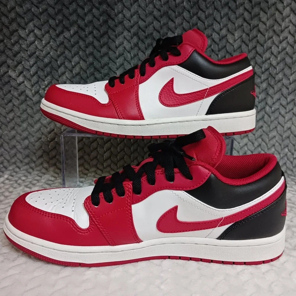 Air Jordan 1 Low Reverse Black Toe Men's Sneakers Shoes Size 8.5